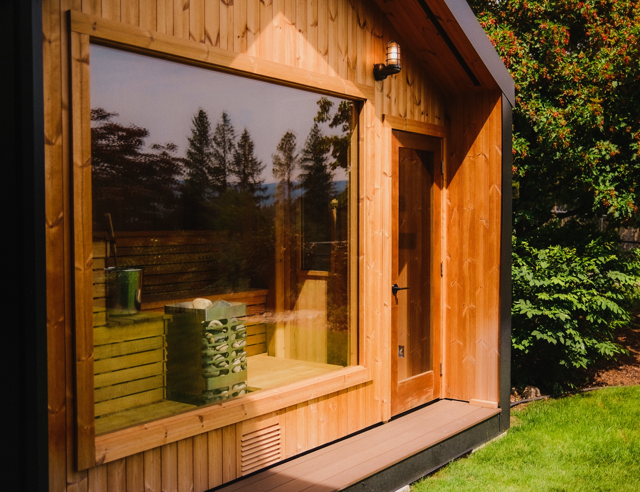 Revel Built's backyard sauna
